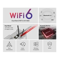 MERCUSYS MA70XE WiFi6E PCIe adapter (AX1800,2,4GHz/5GHz,Bluetooth5.4)