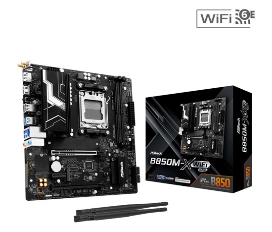 ASRock MB Sc AM5 B850M-X WIFI R2.0, AMD B850, 2xDDR5, 1xDP, 1xHDMI, WiFi, mATX