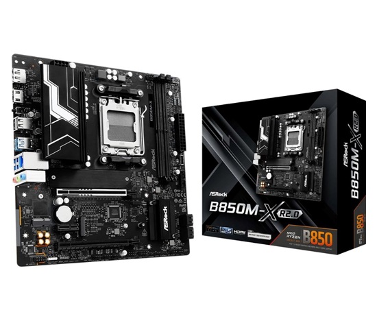 ASRock MB Sc AM5 B850M-X R2.0, AMD B850, 2xDDR5, 1xDP, 1xHDMI, mATX