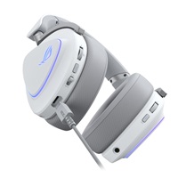 ASUS sluchátka ROG DELTA II, Bezdrátové 2.4GHz, ARGB, bílá