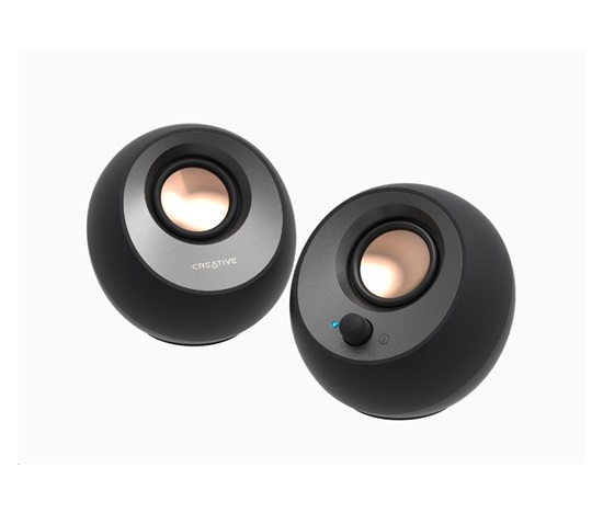 Creative PEBBLE V3, stolní 2.0 reproduktory s USB-C a Bluetooth 5.0 - černé - poskozen obal