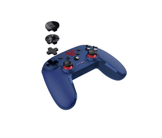 TRUST Gamepad GXT 542SM Muta Superman, pro Nintendo Switch, Bluetooth, modrá