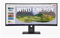 LENOVO LCD ThinkVision T34WD-40- 34",IPS,mat,21:9,3440x1440,178/178,4/6ms,300cd/m2,3000:1,DP,HDMI,VESA,3Y