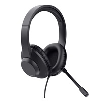 TRUST sluchátka AYDA Max, 3.5mm Jack, černá