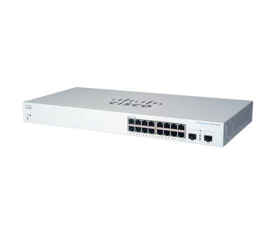 BAZAR - Cisco switch CBS220-16T-2G (16xGbE,2xSFP,fanless) - REFRESH - rozbaleno