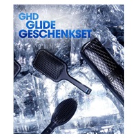 GHD Glide horkovzdušný kratáč, iontová technologie, dárková sada, Iced Luxe Collection, černá