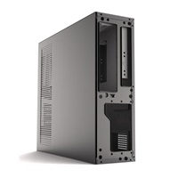 1stCOOL skříň COMPACT 2, Micro Tower, AU, USB 3.0, USB-C, CR, 1x 60mm Fan, černá