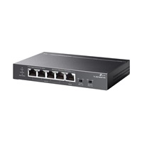 TP-Link switch TL-SG1005P-PD (5xGbE,4xPoE+,1xPoE-in,PoE++,90W, fanless)