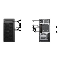 DELL PC Pro Max Tower T2 FCT2250/1500W/TPM/U9-285K/64GB/1TSSD/Integrated/vPro/Kb/Mouse/W11 Pro/3Y PS NBD