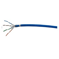 FTP kabel PlanetElite, Cat6A, drát, 4pár LS0H, Dca, modrý, 100m