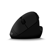 EVOLVEO LadyErgo, tichá vertikální ergonomická myš, 2.4GHz, černá