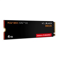 WD BLACK SSD NVMe 4TB PCIe SN8100 Powered by SanDisk, Gen5, (R:14900, W:14000MB/s)