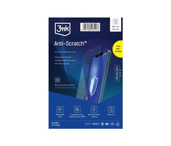 3mk All-Safe - AIO fólie Anti-Scratch Dry & Wet Fitting v2.0 Phone, 25 ks