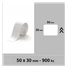 BAZAR - Niimbot štítky T 50x30mm 900ks Bílé pro K3 - pošk. obal