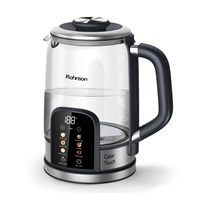 Rohnson Color Touch rychlovarná konvice, 2200 W, 6 teplot, 1.7 l, LED displej, dotykový ovládací panel, sklo