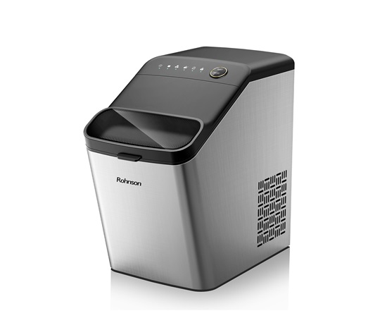 Rohnson výrobník ledu, 135 W, 15 kg za den, automatické čištění, chladivo R600a