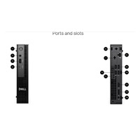 DELL PC Pro Micro QCM1250//TPM/i3-14100T/8GB/512GB SSD/65W/WLAN/Kb/Mouse/W11 Pro/3Y PS NBD