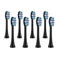 TrueLife SonicBrush Clean-series heads Whiten black 8 pack