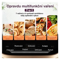 BAZAR - Cosori Turbo Tower Pro chytrá horkovzdušná fritéza 10,8l tm.šedá / pošk. obal