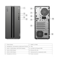 LENOVO PC LOQ Tower 17IRR9 - i5-14400F,16GB,1TSSD,HDMI,VGA,RTX™ 3050 6GB,bezOS,2Y CC