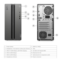 LENOVO PC LOQ Tower 17IRR9 - i5-14400F,16GB,1TSSD,HDMI,VGA,RTX™ 3050 6GB,W11H,2Y CC