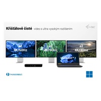 i-tec Thunderbolt4 3x Display Docking Station, Power Delivery 96W