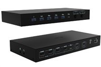 i-tec USB-C KVM Docking station for 3 Hosts, Dual Display, Power Delivery 1x 92W/2x 65W