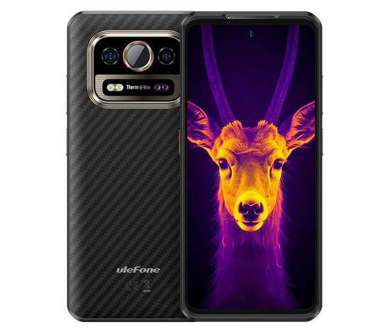 Smartphone Ulefone Armor 25T Pro 5G 6GB 256GB A14, Thermal + Night, Black [No Charger], EU