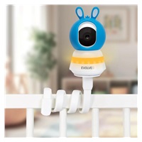 EVOLVEO Baby Monitor N5, Set videochůvičky s 360° dohledem, obousměrnou komunikací a ukolébavkami, modrá