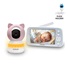 EVOLVEO Baby Monitor N5, Set videochůvičky s 360° dohledem, obousměrnou komunikací a ukolébavkami, růžová