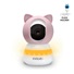 EVOLVEO Baby Monitor LUX, Chytrá 360° videochůvička s nočním viděním, detekcí pláče a pohybu, růžová