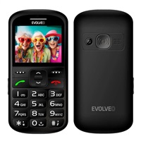 EVOLVEO EasyPhone XS, mobilní telefon pro seniory, černá