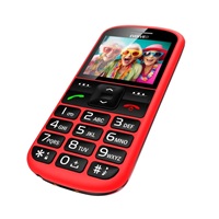 EVOLVEO EasyPhone XS, mobilní telefon pro seniory, červená
