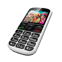 EVOLVEO EasyPhone XS, mobilní telefon pro seniory, bílá
