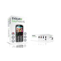 EVOLVEO EasyPhone XS, mobilní telefon pro seniory, bílá