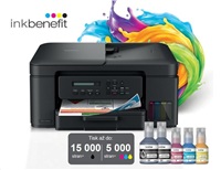 BROTHER multifunkce inkoustová DCP-T730DW - A4 128MB 2400x600 16ppm ADF USB 2.0. WIFI - INKTANK INK BENEFIT