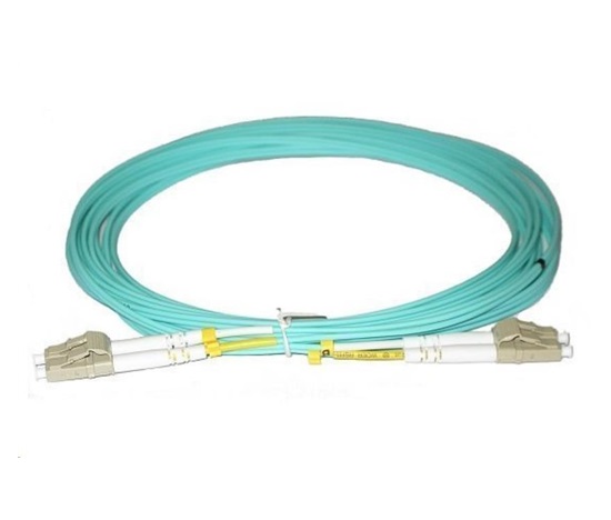 Duplexní patch kabel MM 50/125, OM3, LC-LC, LS0H, 0,5m