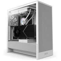 NZXT skříň H5 Flow edition / 2x120 mm fan / USB 3.0 / USB-C 3.1 / průhledná bočnice / mesh panel / bílá