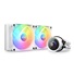 NZXT vodní chladič Kraken 240 RGB / 2x120mm fan / 4-pin PWM / LCD disp. / 6 let / bílá