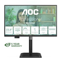 AOC MT 23,8" 24P4U - 1920x1080,IPS,120Hz,1xVGA,1xHDMI,1xDP,USBhub,Repro,Pivot