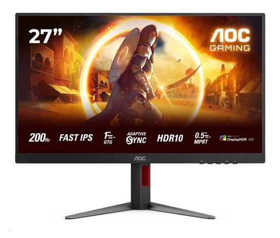 AOC MT 27" 27G4HA - 1920x1080,IPS,200Hz,HDR10,2xHDMI,1xDP,Repro,Pivot