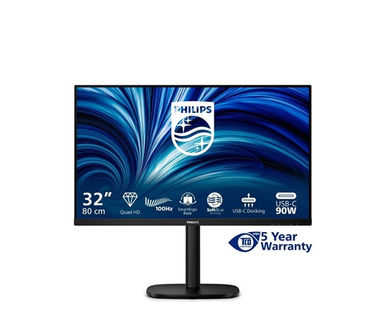 Philips MT 31,5" 32B2U3601 - 2560x1440,IPS,100Hz,1xHDMI,1xDP,USBhub,USB-C,PD,RJ45,Repro,Pivot