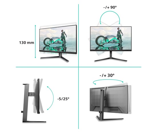 Philips MT 27" 27M2N3800A - 3840x2160,Fast IPS,160Hz,2xHDMI,1xDP,USBhub,Repro,Pivot