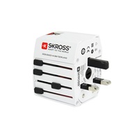 BAZAR - SKROSS cestovní adaptér MUV USB, USB A+C, univerzální pro 150 zemí - Poškozený obal (Komplet)