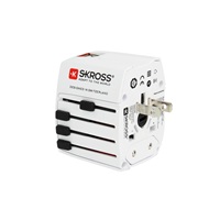 BAZAR - SKROSS cestovní adaptér MUV USB, USB A+C, univerzální pro 150 zemí - Poškozený obal (Komplet)