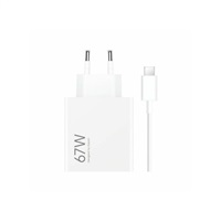 Xiaomi MDY-12-EH USB-A 67W Cestovní Nabíječka + USB-C 6.2A Datový Kabel White