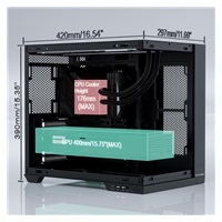 1stCOOL skříň DREAMER, Mid Tower, AU, USB 3.0, USB-C, 3x 120mm ARGB Fan, černá