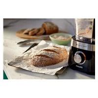 BAZAR - Philips Viva Collection HR7530/10 kuchyňský robot, 850 W, 2 rychlosti + puls, černá - poškozený obal