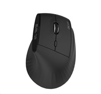 ACER bezdrátová myš Smart Fit Vertical Mouse,8000 dpi,10 tlačítek,RGB,10m dosah,BT,USB,výdrž 120h,Black