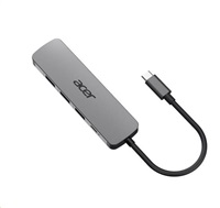 Acer 5IN1 Type- C dongle,HDMI,USB3.0,USB-C,100W PD,Dark Silver
